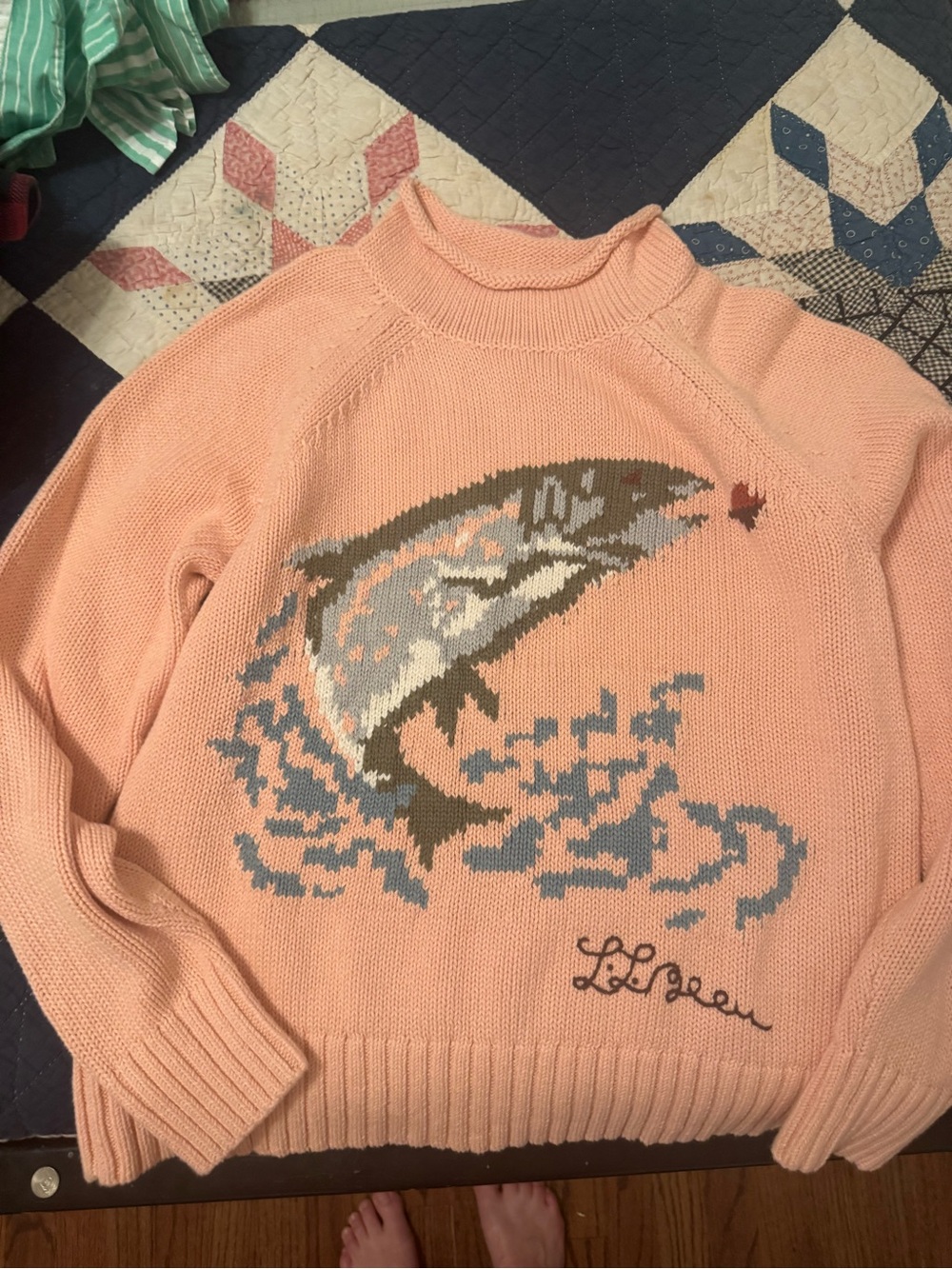 Signature Pink Crewneck Sweater